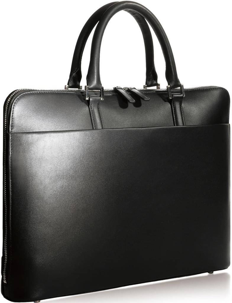 Blue Cynthia Business Genuine Freestanding Can Hold 13inch Business Trip RT3 [BLUE SINCERE] Bag, Men's, Leather, Thin, A4, Bag, PC, Briefcase,