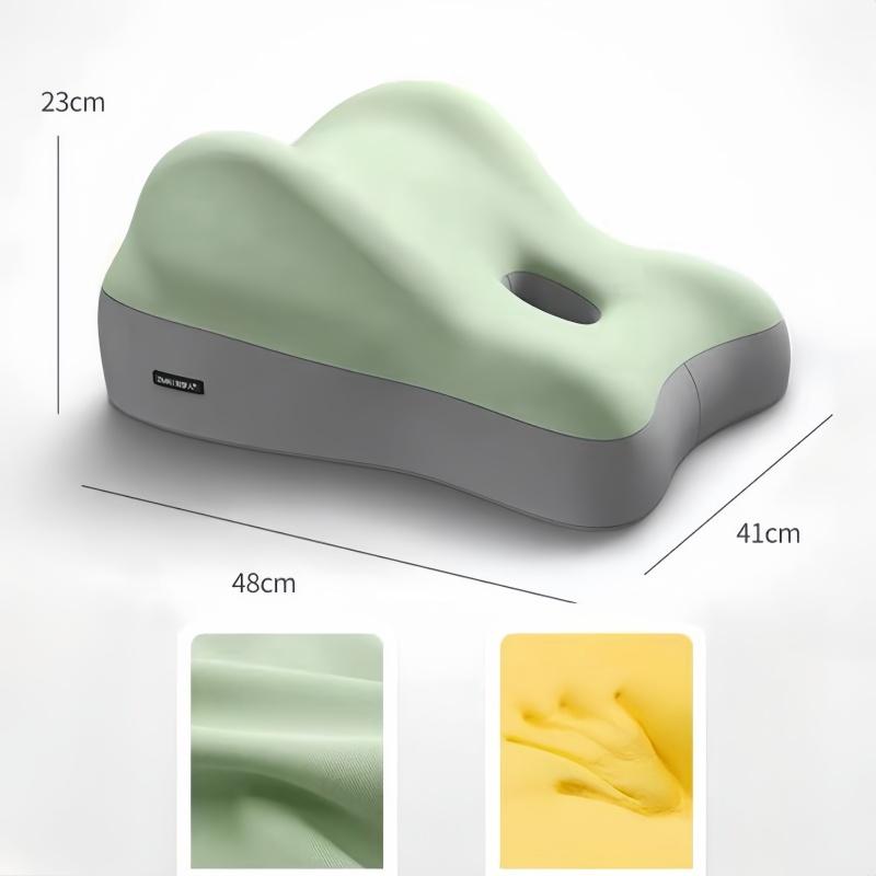 Memory Foam Lumbar Cushion Ergonomic Back Support Pillow With Breathable Cover For Office Chair Car Seat Bed Backrest