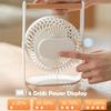 Rechargeable Desk Fan 2000mAh Personal Portable Quiet 4 Speeds Adjustable Mini Table Desktop Fan For Cooling Home Office