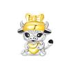 New 925 Silver Lucky Zoo Cat Dog Rabbit Fox Charms Bead For Women Fit Bracelet DIY Birthday Party Jewelry Gift