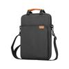 14 Inch Vertical Laptop Bag with Flat Inner Compartment - Waterproof Padded Shoulder Bag, Multi-Functional Storage Organizer