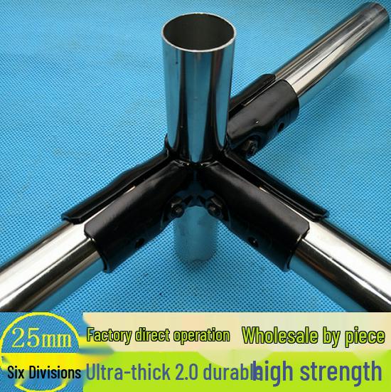 25mm Edelstahl T-förmiger Rohrverbinder für Kleiderständer & Gewächshäuser