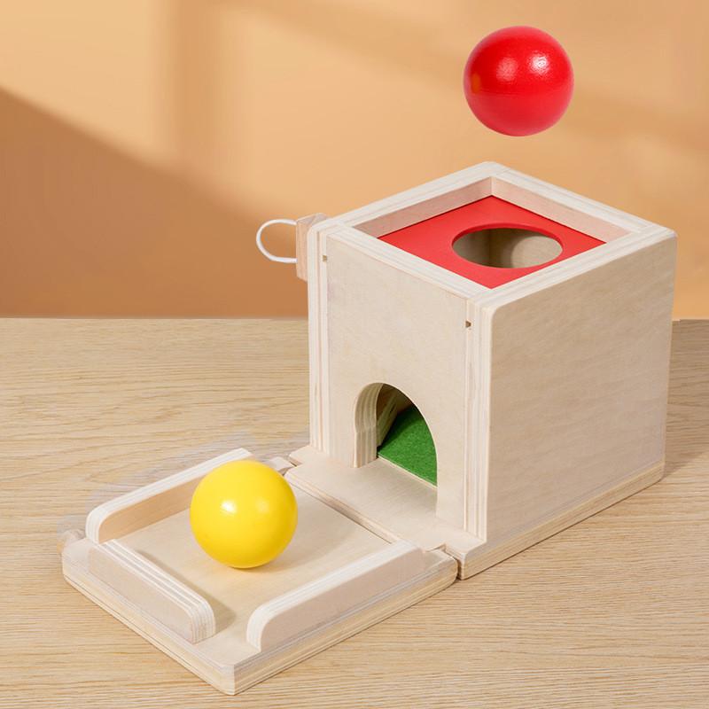 Wooden Educational Goal Box With Multifunction Insert Stick For Toddler Learning And Play