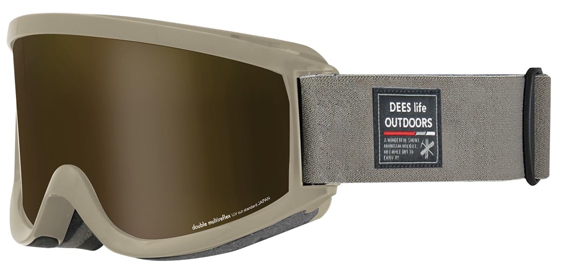 

Dees Сноубордический Двойной Япония Шлем UV Лыжный Снежный UV Защита Очки, Линза, Посадка, Анти-Туман, Совместимый, 99% Защита, DNG-2450/2460 MOC/L.SM.GD (VLT