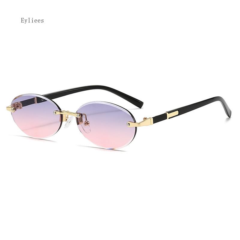 

New Trend Sunglasses For Men Women Fashion Retro Oval Frame Eye Protection Goggles Unisex Vintage Uv400 Sun Glasses Eyewear