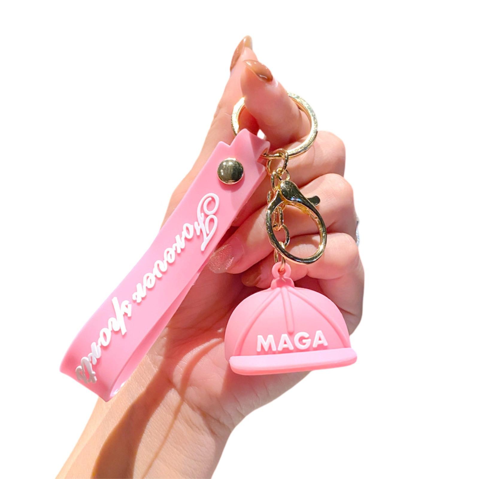 

Брелок для ключей Мужской и женский кулон Забавный и милый подарочный брелок розовый