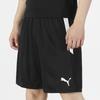 Puma Zestaw sportowy z nadrukiem logo Koszulka z krótkim rękawem z okrągłym dekoltem Casualowy zestaw szortów pięciopunktowych Zestawy męskie Czarny 532280-01+704924-03