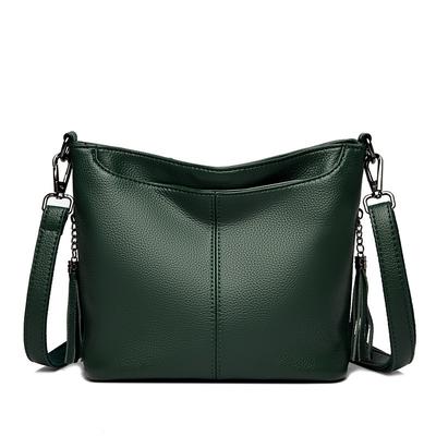 Spring and Summer New Tassel Mother Bag Fashionable and Simple Shoulder Messenger Bag Large Capacity Bucket Bag