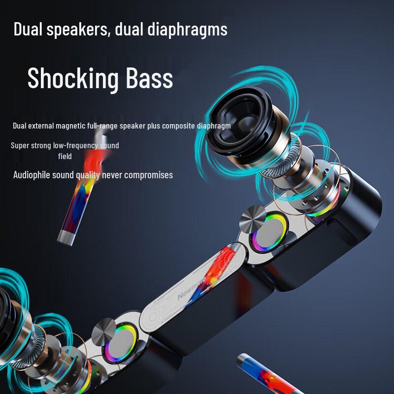 Newman K231 RGB Gaming Desktop Bluetooth Speaker