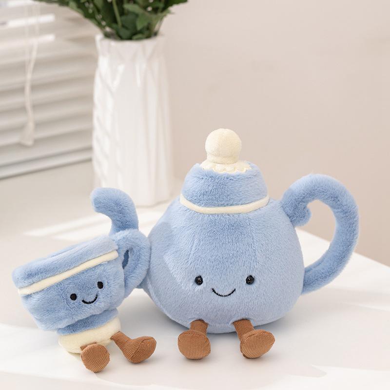 Plush Toy Gift Doll Arcade Display: Afternoon Tea Set with Teapot & Coffee-Themed Decoration