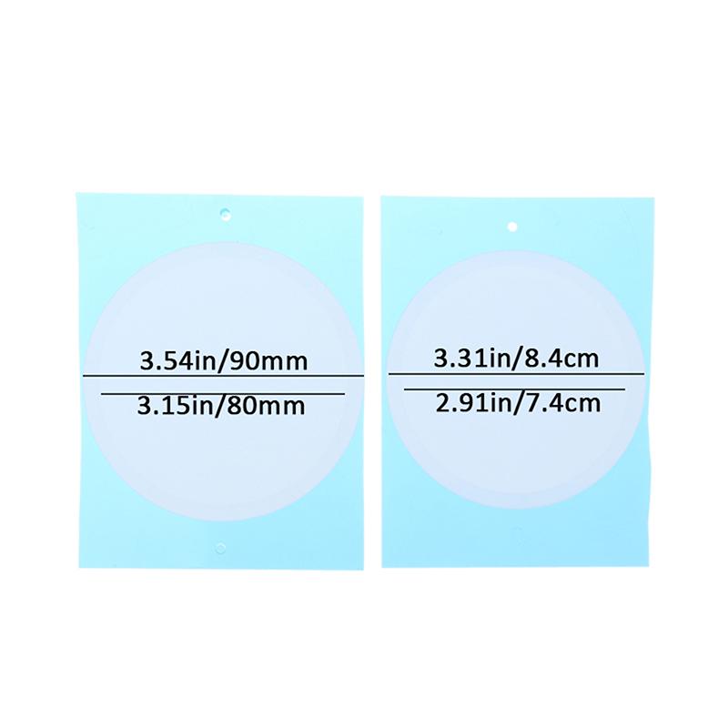 5Pcs 84*74Mm 90*80Mm Synthetic Filter Paper Stickers Filter Disc Applied Under Wide Mouth Jar Lid For Mushroom Cultivation