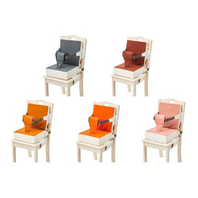Kids Booster Seats Cushion Highchair Cushion Pad with Adjustable Safety Strap Belt Home Chair Pad for Baby Dining Table