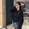 Korean Fashion Versatile Baseball Uniform Sweatshirt Jacket for Women Spring and Autumn Loose Stand-up Collar Cardigan Top