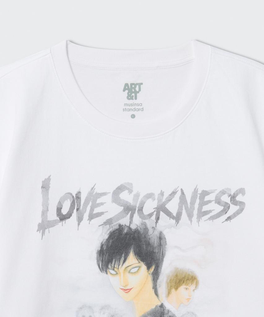 Musinsa Standard [Junji Ito Collaboration] Love Sickness T-Shirt [White]