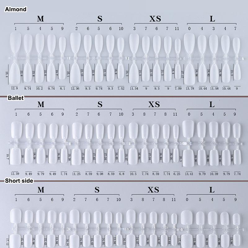 100Pcs Press On Nail Tips Full Cover Ultra-Thin False Nails Patches Gel Nails Extension System Clear Fake Nails Art Accessories