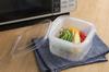 Yoshikawa Clear Square Microwave Container 4003102 (with Colander)