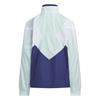 Adidas RDY Wind Color Block Brushed Tricot Woven Track Emerald Green X Dark Blue Wind. Loose-Fit Jacket, Top, Kids' Sportswear, Juniors, Kids, 150cm,