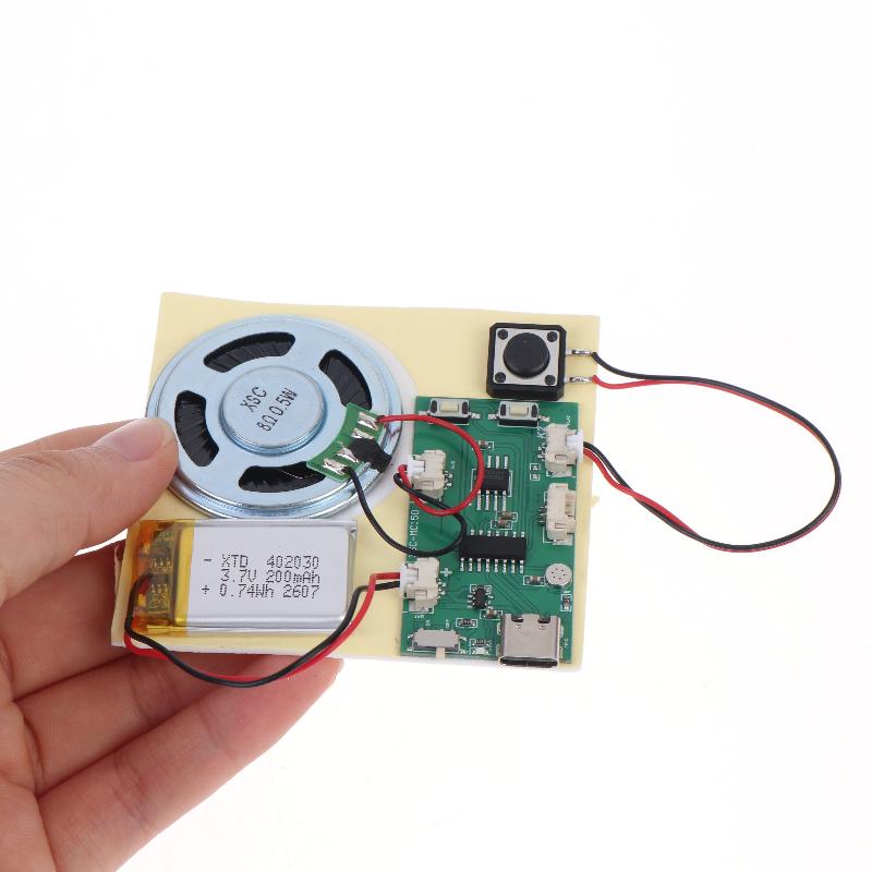 Rechargeable Recordable Mp3 Sound Module Built In Speaker For Diy Fridge Magnet Music Box Handmade Craft Accessories