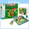 Hood Riding Red Little Smart Hideseek Board Games With Solution Skillbuilding Puzzle Logic Game Iq Training Toy Children Gift
