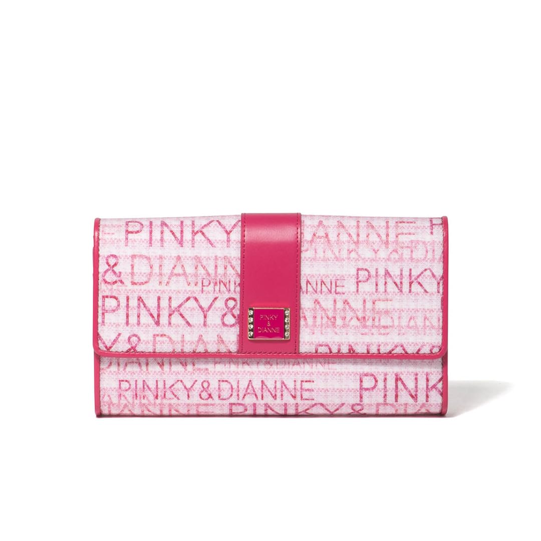 Женский кошелек-клатч из смешанного твида Pinky & Diane, женственный дизайн, вместительный, PDLWGAT1, Розовый