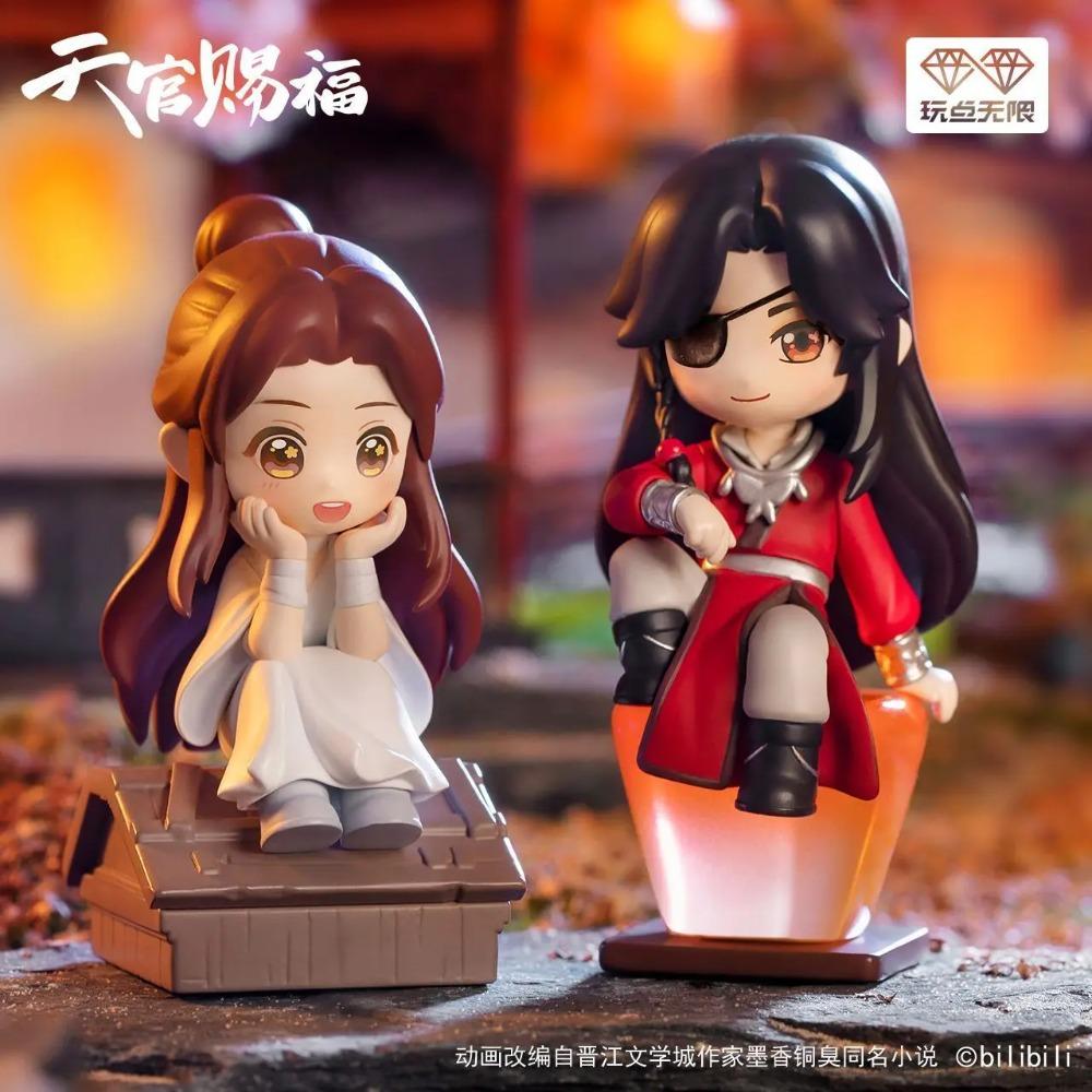 Genuine Heavenly Official Blessing Xie Lian Hua Chneg San Lang Lucky To Meet You Series Action Figures Desk Decoration Toys Gift