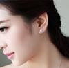 Full Round Stunning Drill Zircon Crystal Ear Studs Fashionable Ear Womens