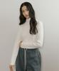 Lingseoul Angora Turtleneck Top-Cream