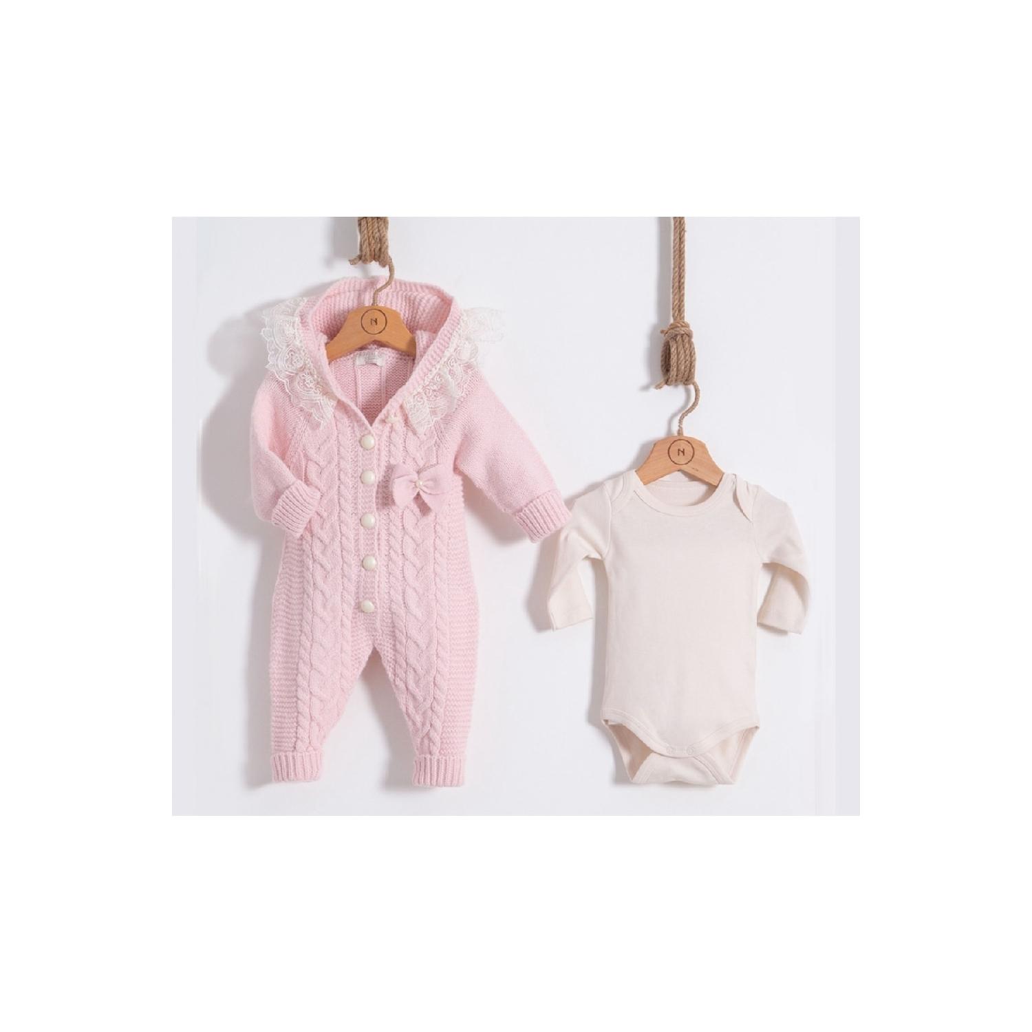 

Вязаная одежда с капюшоном для волос Baby Baby Rompers (тело) 0-3 AY