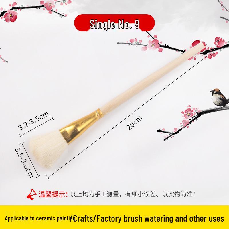 Pennello in Ceramica Qingshu Baojuan con Punta Morbida per Tracciatura Oro per Laccatura e Pittura Artigianale