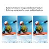 Kleine Action-Kamera mit Helm- und Fahrrad-ABS 1080P HD Tragbarer Taschen-Video-Rekorder mit für Outdoor-Sportarten und Vlogging-Halterung, Weitwinkel-App,