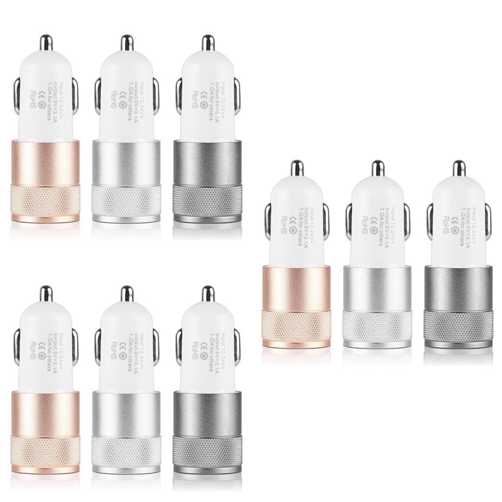 Dual Usb Led Port 21a Fast Car Charger Adapter For Iphone Ipad Galaxy Samsung
