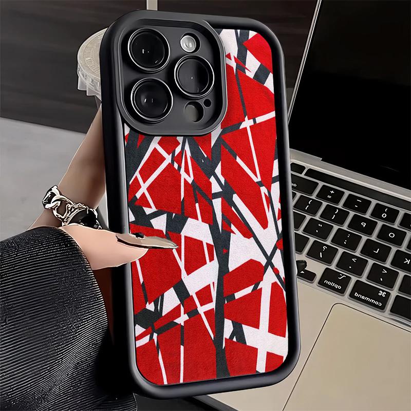 Phone Case for iPhone 17 Air 16E 15 16 Pro Max Eddie Van Halen Graphic Guitar Cover 14 Plus 13 12 Mini Soft Shell Silicone Funda
