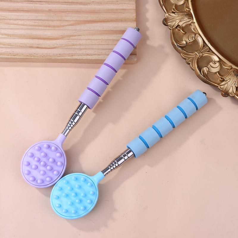 Extendable Cactus Back Scratcher With 2 Size Spikes Foam Handle One-Hand Itch Stick For Men & Women Portable Point Massage Stick