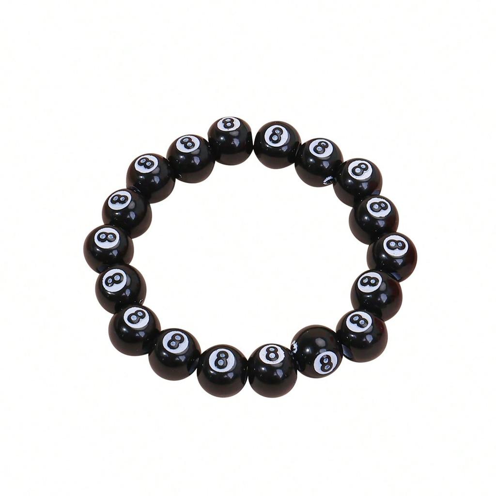 1pc Bohemian Niche Design Rugby-Shaped Fashionable Classic Sports Enthusiasts Versatile Bracelet