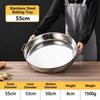 Stainless Steel Steaming Tray with Handle Noodles Rice Plate Vegetable Fish Pan  Kitchen