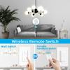 Wireless Dimmer Switch, 2 Remote Light Switch and 2 Receiver Kit, Compatible with Alexa Voice Control, Single Pole Smart Wall Switch Lighting Fixture