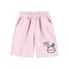 Girls' High-Waisted Summer Shorts - Breathable, Casual, Printed, Loose Mid-Length Pants