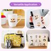 10/30/50PCS Kawaii Oil Painting Cat Sticky PVC Sticker Aesthetic DIY Decoration Scrapbooking Hand Accounting Supplies for Kids