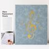 20 Pages Piano Music Sheet File Folder Flexible A4 Sheet Music Clip  Note Folder