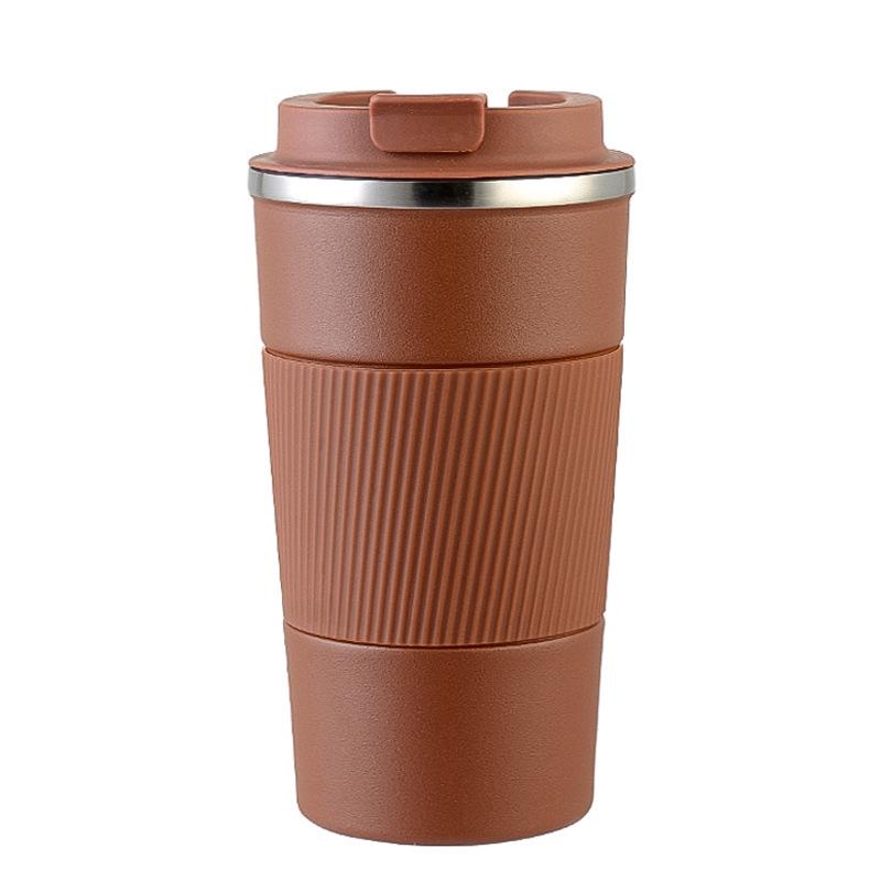 3rd Gen Stainless Steel & Silicone Insulated Coffee Cup - Portable, Stylish Business Gift with Logo Printing