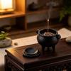 Household Mini Meditation Incense Burner 2026 Matte Black Heat-resistant Sturdy Aromatherapy Stove Creative Halloween Decoration 7