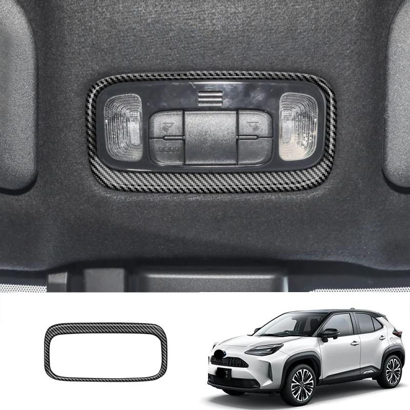 For Toyota Yaris Cross ABS Carbonfiber Interior Accessories Window Swtich Gear Shift Front Water Cup Panle Cover
