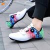 New outdoor unlocked cycling shoes road mountain bike lock shoes hard-soled spinning shoes men and women