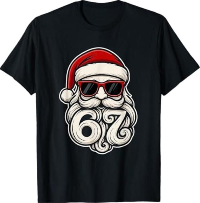 6 7 Christmas 67 Santa Six Seven Christmas T-Shirt Unisex T-Shirt XXXXL