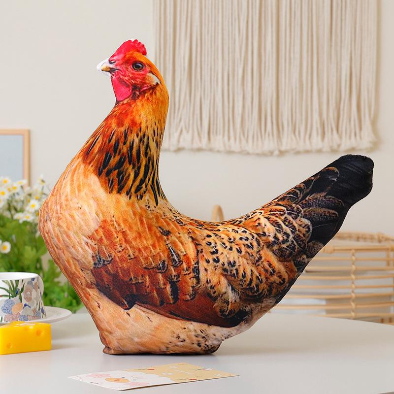 Cartoon Animal Duck Cock Pillow Plush Toy Doll Parrot Mandarin Duck Doll Home Pillow Doll