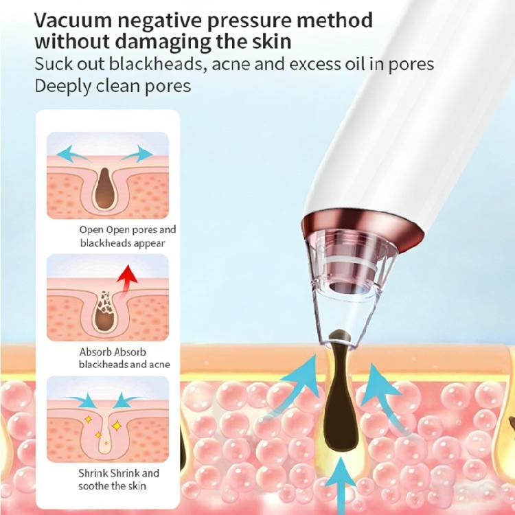 Professional Blackhead Suction Remover Tool With Visible Cleaning Process And Safe ABS Construction