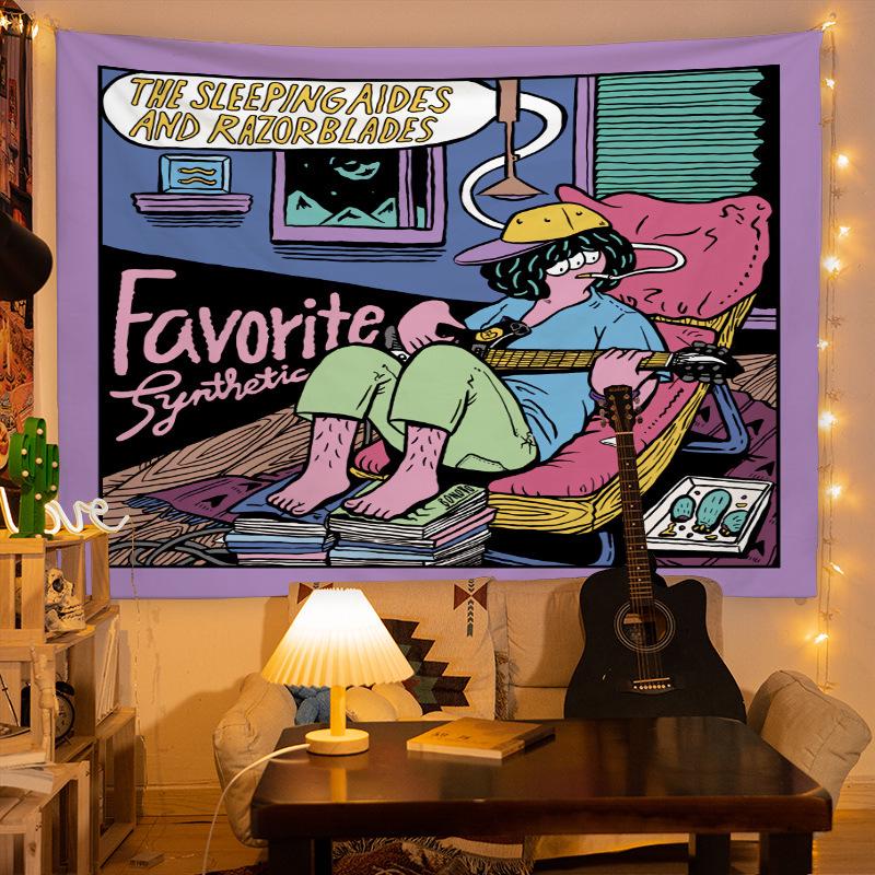 INS Style Bedroom & Dormitory Wall Hanging Cloth – Canvas Poster Decor