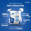 Society Skimmed Milk Powder Less Than 1% Fat High Calcium Protein Daily Beverage Mix 500 Gx  Pack Of 2
