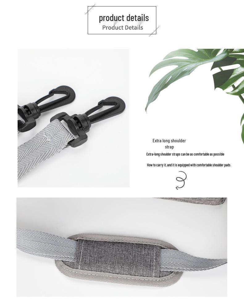 Large-Capacity Insulated Crossbody Lunch Bag for Picnics and Outdoors