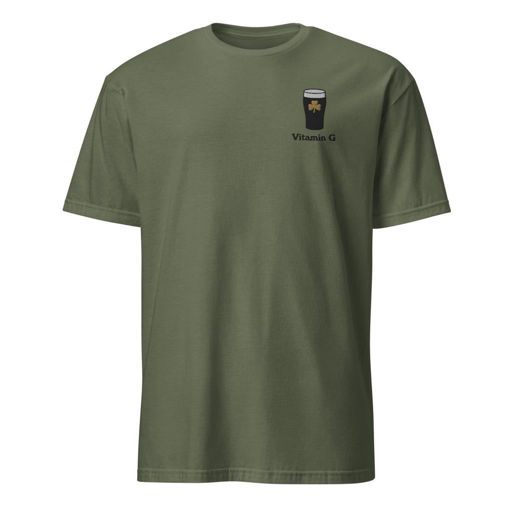 Embroidered Guinness Shirt Vitamin G Shirt Drinking Shirt Irish Shirt